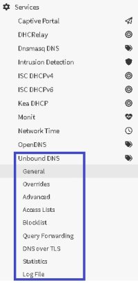 DNS Menu